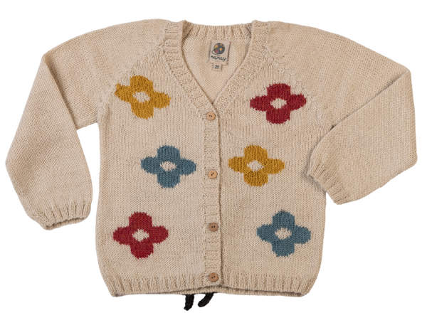 NW701 LITTLE BEIGE LAMB WITH FLOWERS